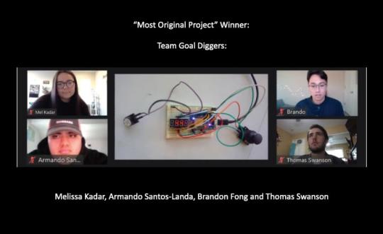 Melissa Kadar, Armando Santos-Landa, Brandon Fong and Thomas Swanson