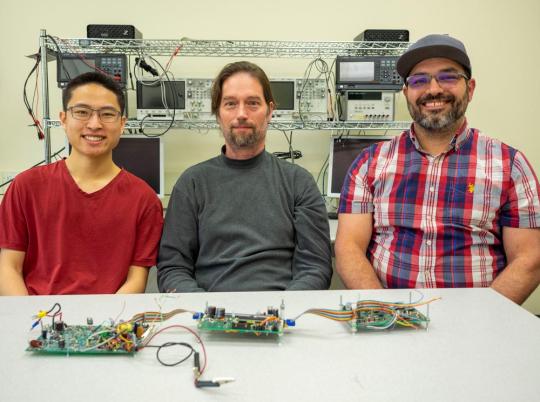 From left to right: David Cheng, Noah Marvin and Nick Davis