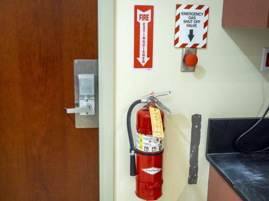 Fire Extinguisher in Salazar Hall 2000