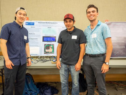 Left to right: Tony Jang, Andres Rivera and Nathan Candler