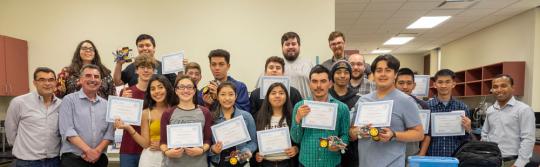  Summer Camp Participants (First Group) Along with Their Mentors and Faculty