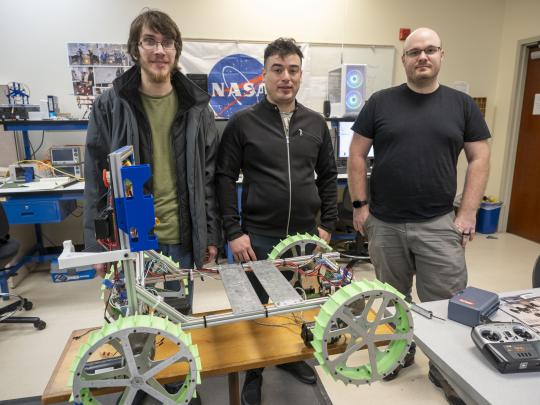 Picture of some of the students involved in NASA Lunabotics